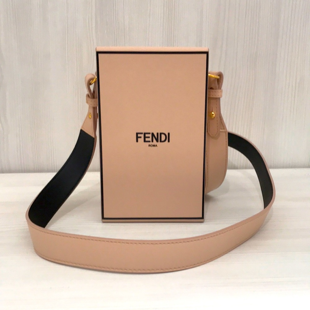 Fendi 2021 pink vertical box bag. New with tags